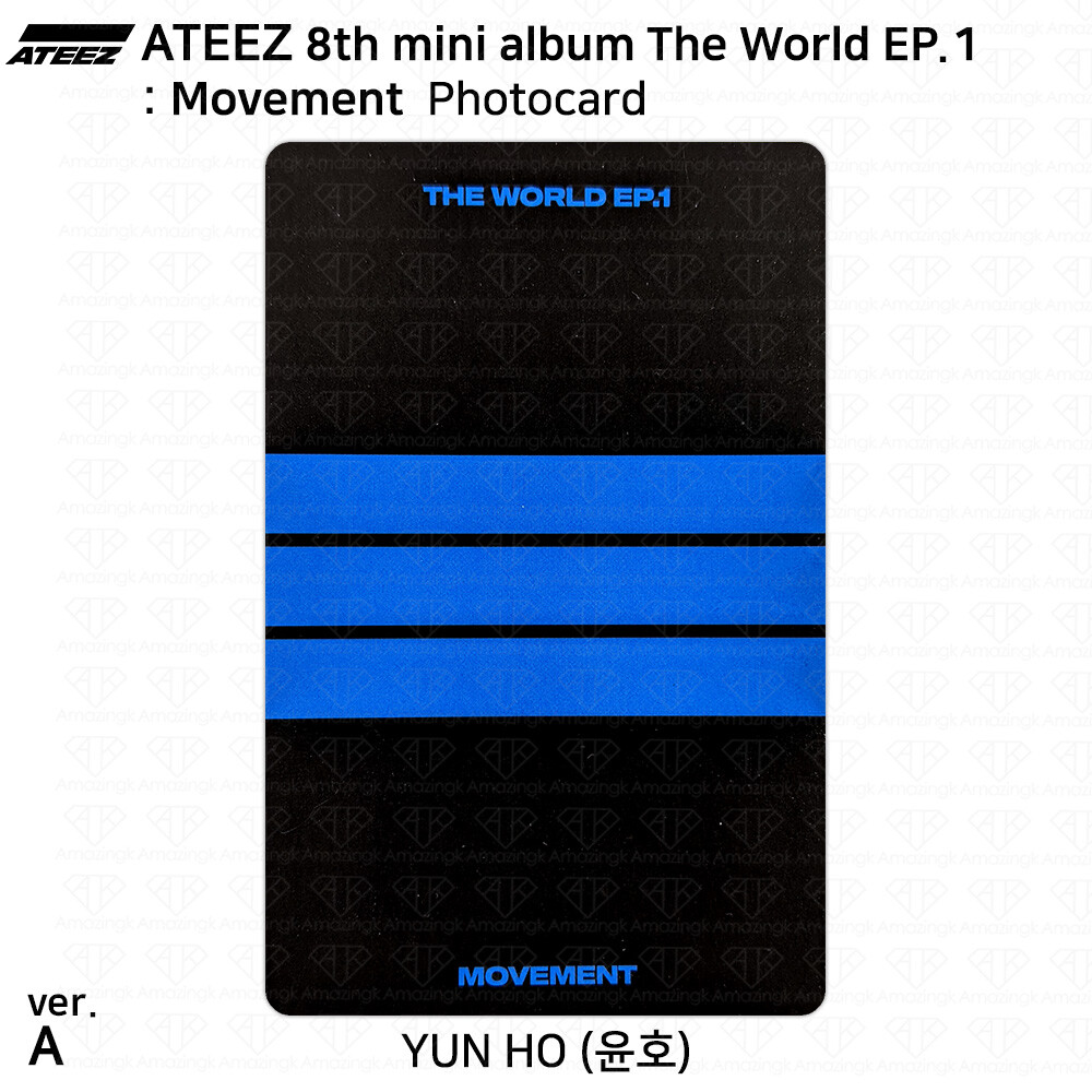 ATEEZ 8th Mini Album The World EP.1 : Movement Official ID card