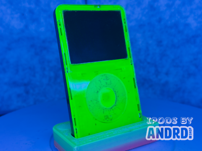 Custom Fluorescent Green on Green iPod 5.5 Gen - 1TB, Taptic, UV