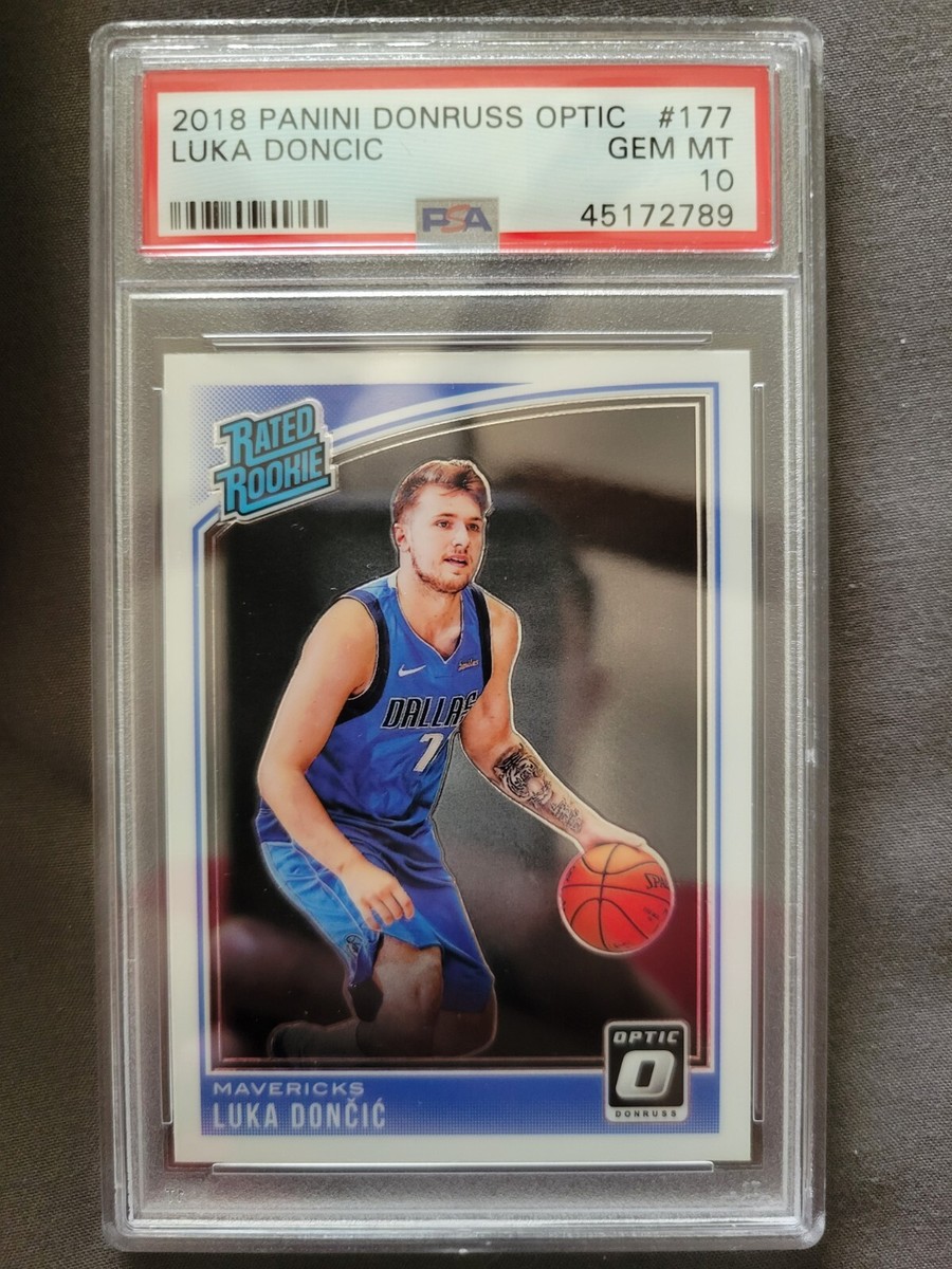 Luka Doncic Rookie Card 2018-19 Panini Donruss Optic #177 PSA 10