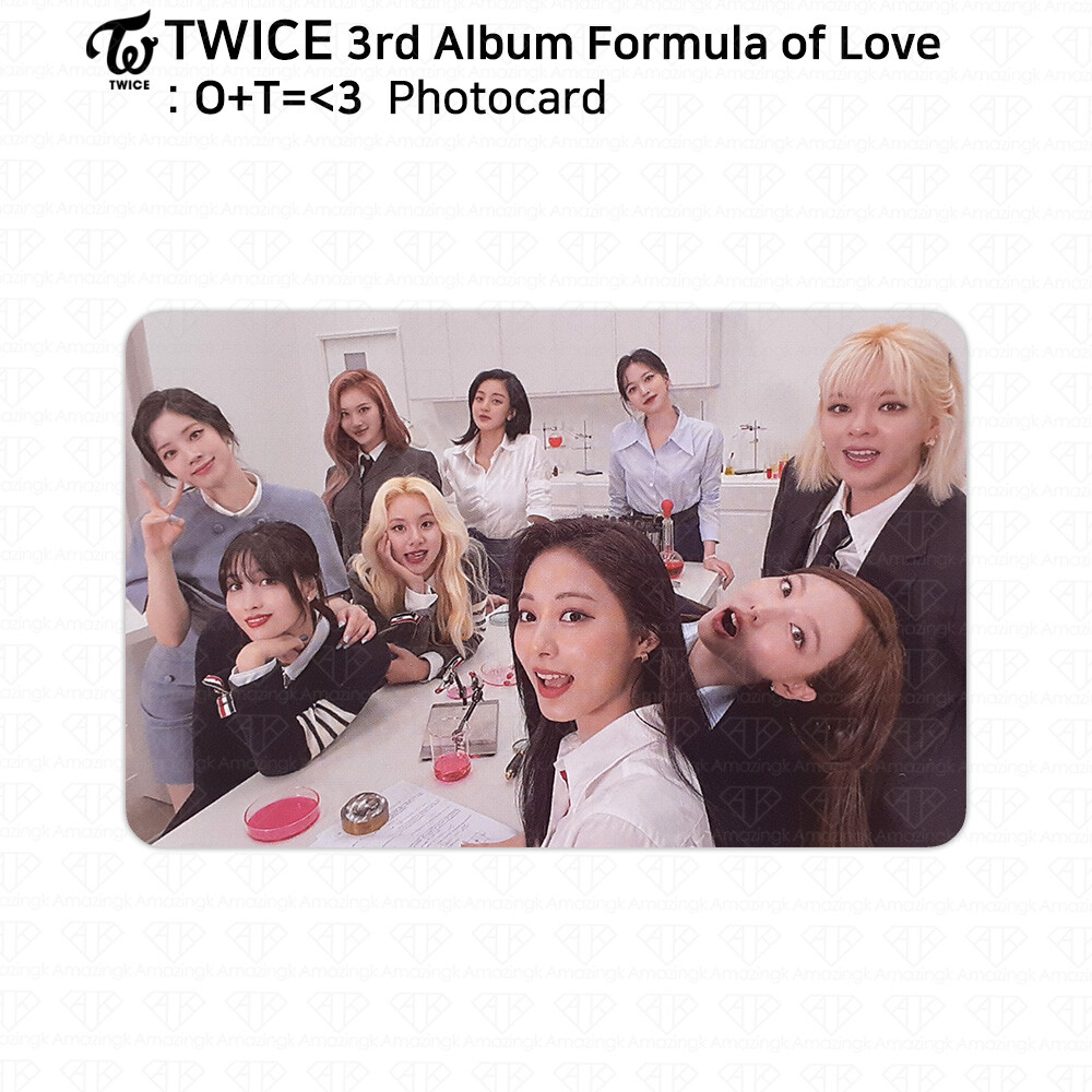 TWICE 3rd Album Formula of Love : O+T= 3 Official Photocard Group
