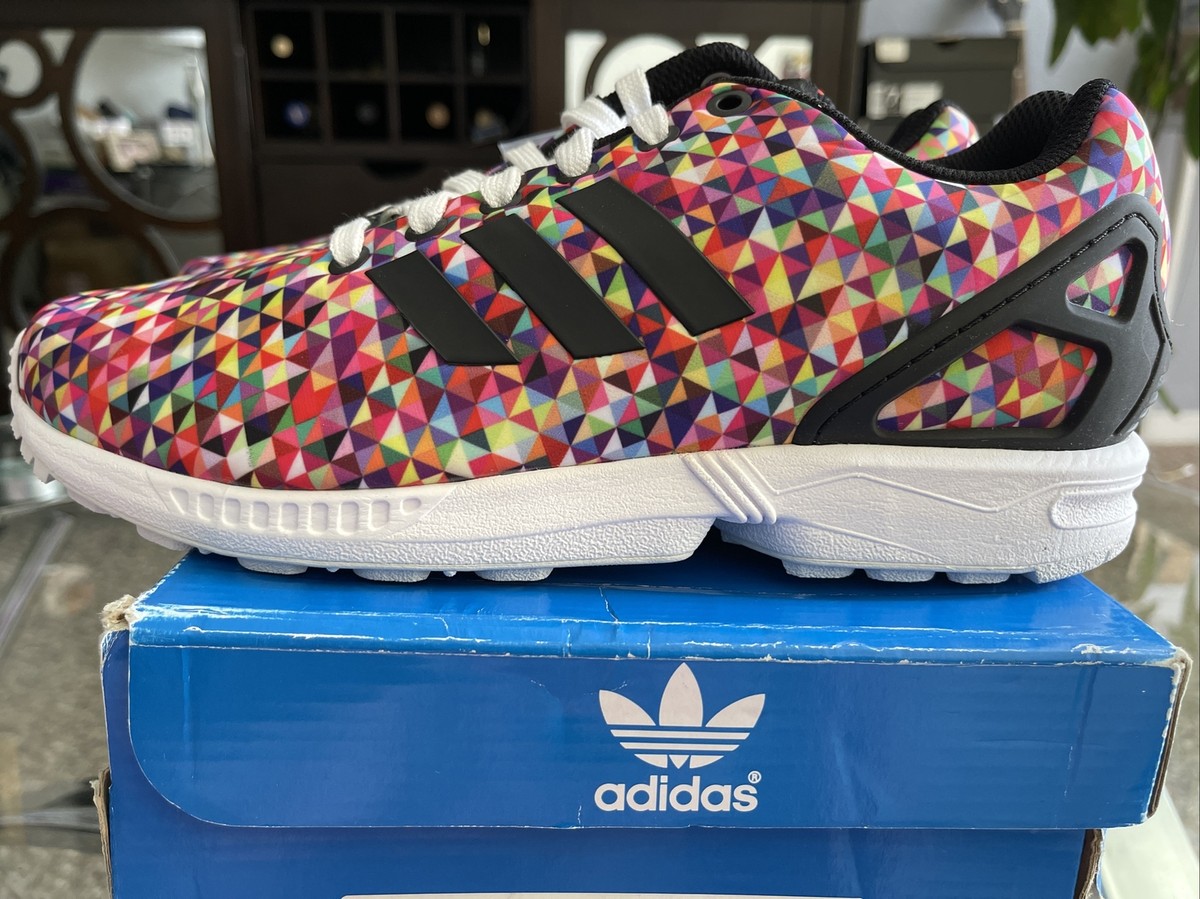 Adidas Originals ZX Flux Multi-Color Prism M19845 Men's Size 7 | eBay