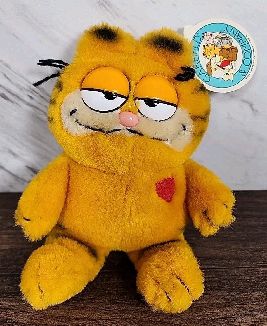 ☆~1978-1981 Vintage Garfield The Cat Plush Stuffed Animal Toy by