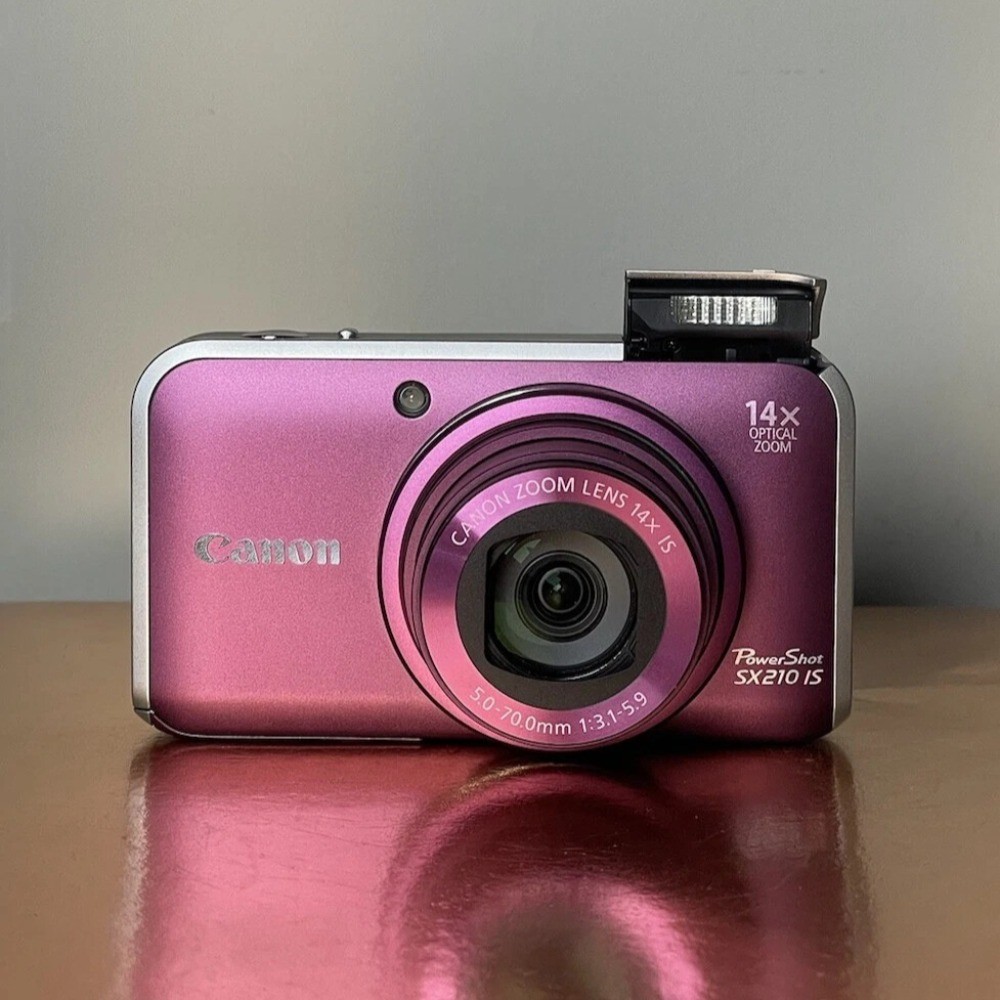 Canon PowerShot SX210 IS 14.0MP 14x Zoom Purple Digital Camera