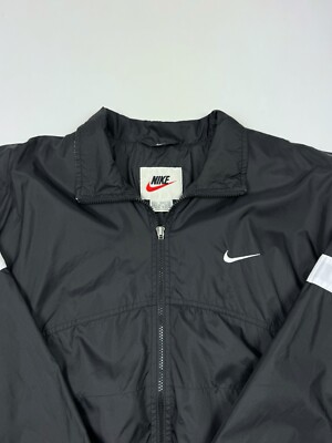 1990's Vintage Nike Big Swoosh Track Top Nylon Jacket | eBay