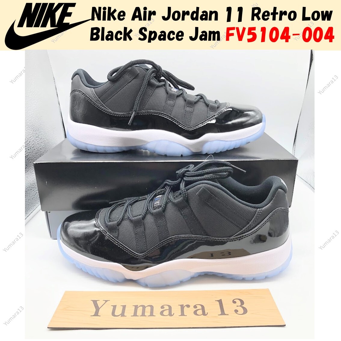 Nike Air Jordan 11 Retro Low Black Space Jam FV5104-004 Men's Size