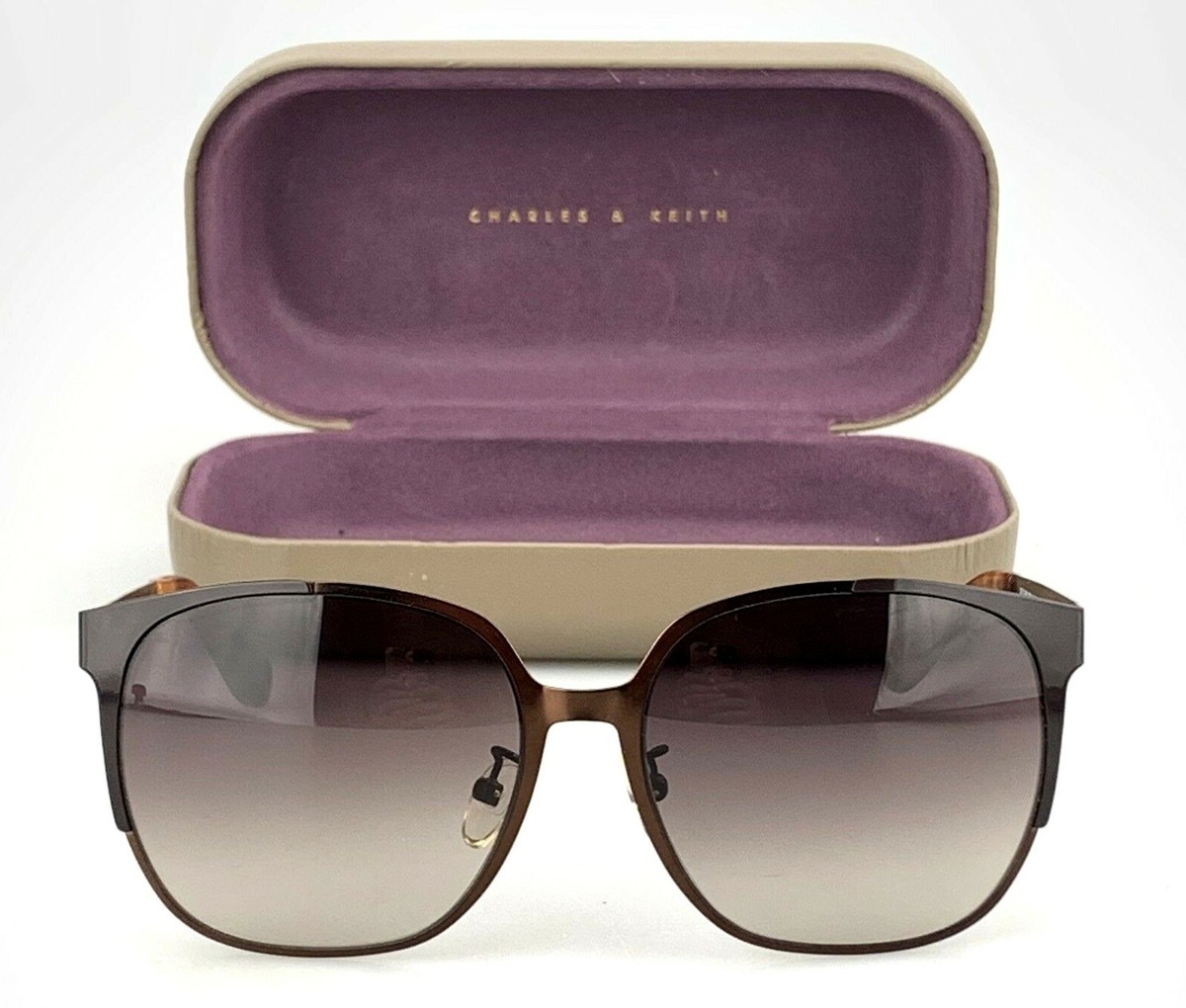 Charles & Keith Sunglasses mod. CK3-81280115 Cat Eye Bronze + Case