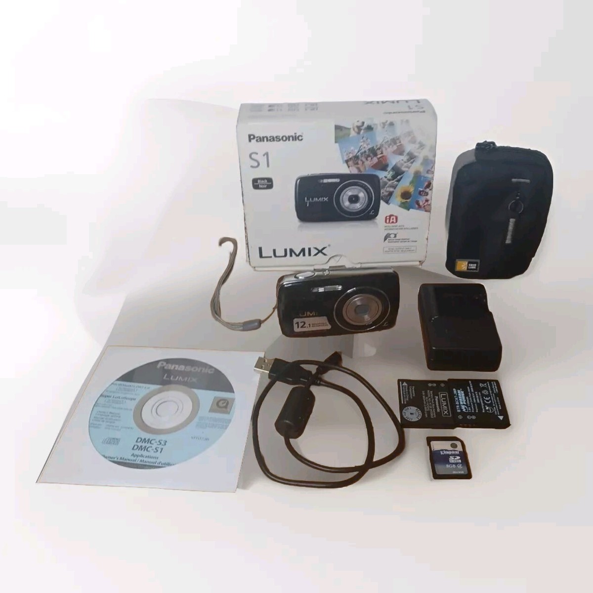 Panasonic Lumix DMC-S1 Digital Camera 12.1MP 2.7