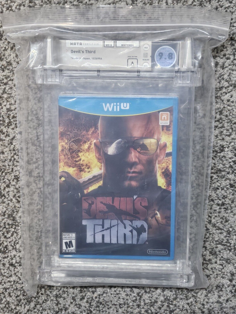 Nintedo Wii U Devils Third Factory Sealed Rare WATA Certified 9.8