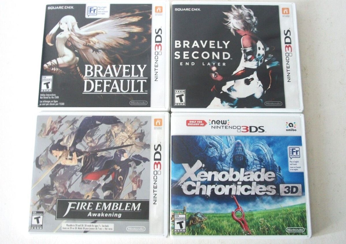 Nintendo 3DS JRPG Games Lot Fire Emblem Bravely Default 1 2 Second