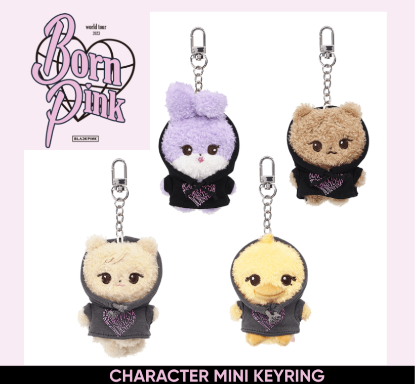 BLACKPINK Character mini KEYRING - World Tour BORN PINK OFFICIAL