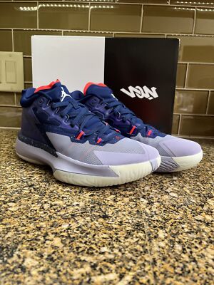 Nike Air Jordan Zion 1 ZNA Glow In The Dark Shoe Size 10.5 Blue