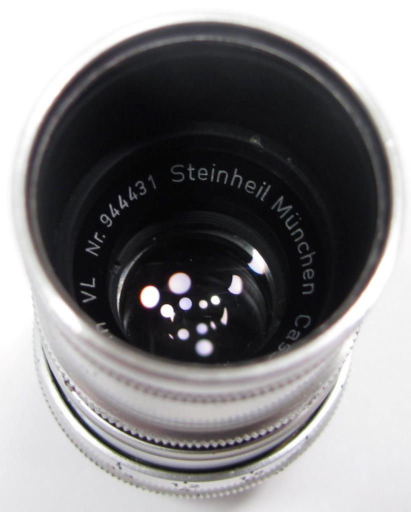 VTG Steinheil Munchen Cassar 2.8 36 mm Camera Lens & Shade Germany