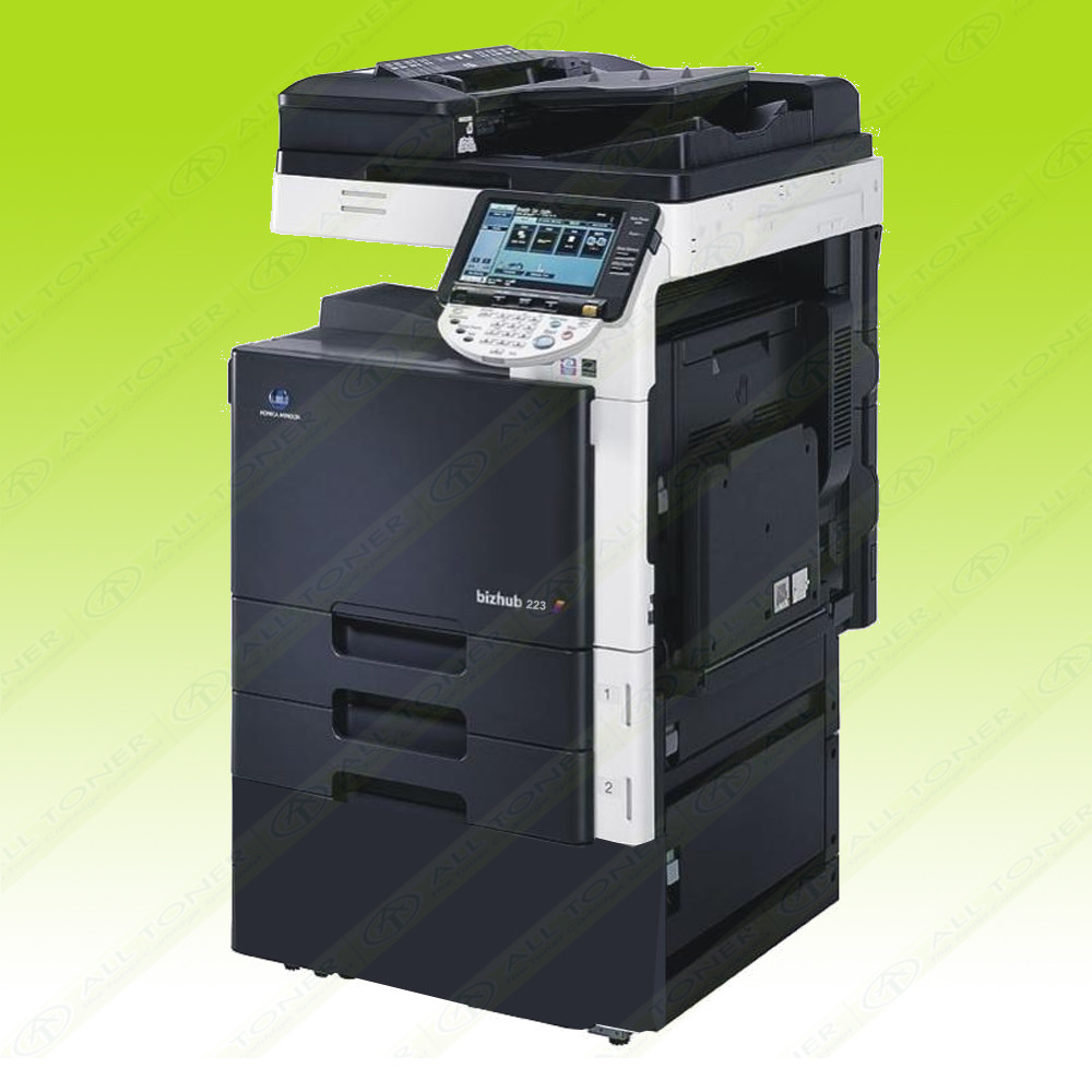 Konica Minolta Bizhub 223 Laser Mono Printer Scanner Copier A3
