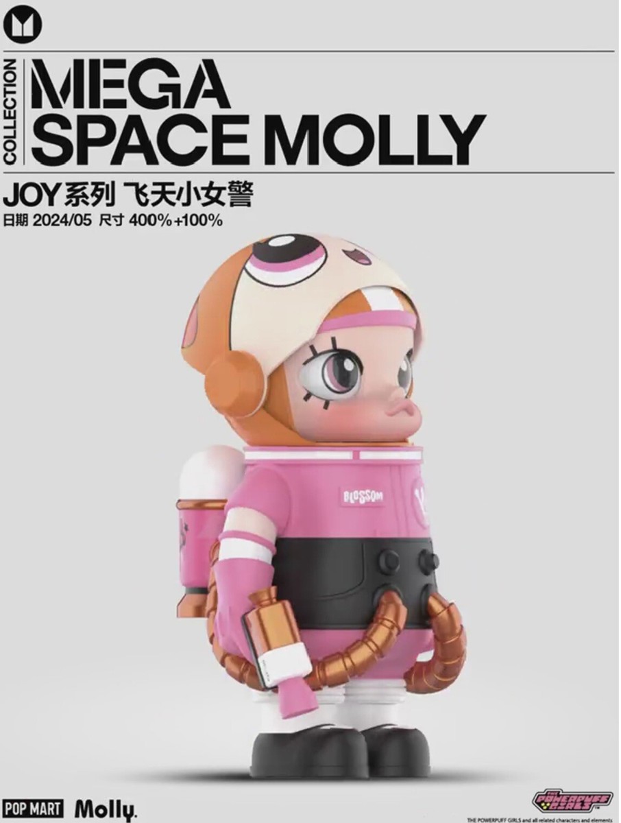 pop mart mega 400 space molly The Powerpuff Girls (Blossom) | eBay