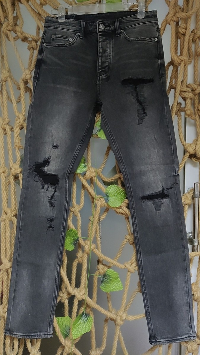 NEW KSUBI CHITCH FURY TAPERED LEG MEN'S JEAN BLACK SIZE 28 X 32 US