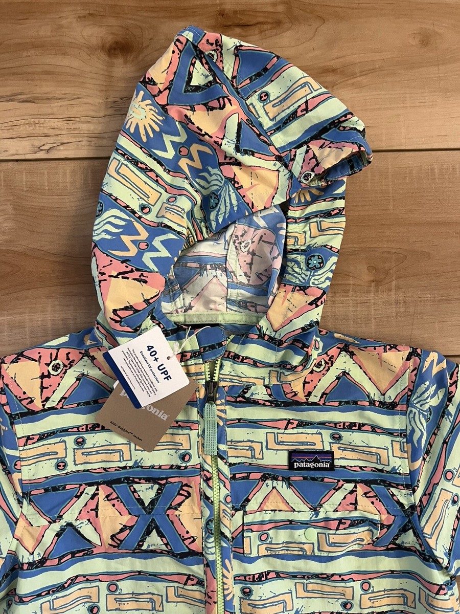 NWT Patagonia Kids Baggies Jacket Salamander Green Size Large 12