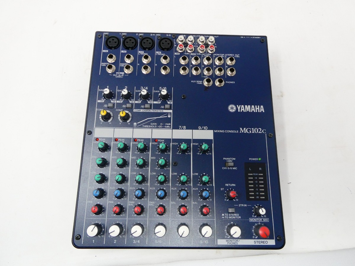Yamaha MG102C 10 Channel Input Stereo Mixer for sale online | eBay
