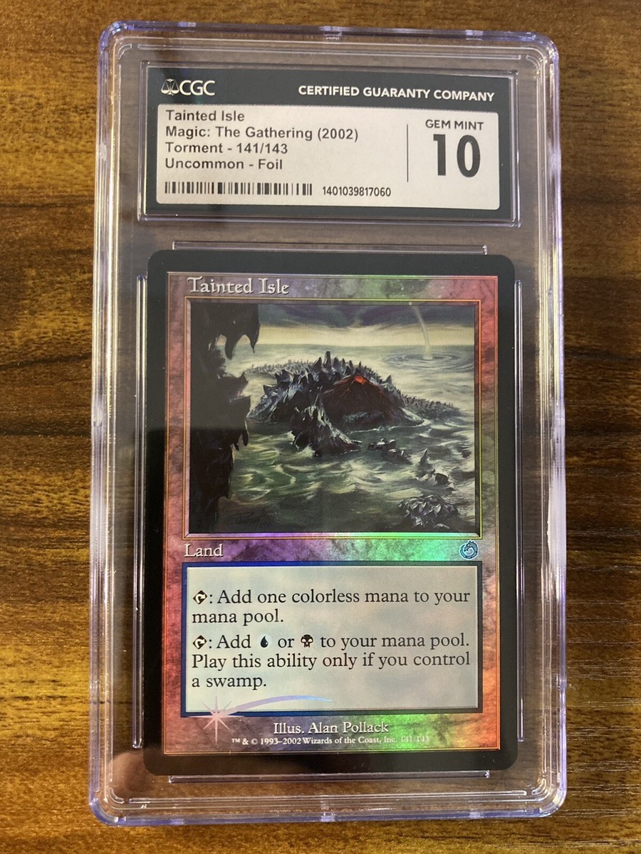 MTG✨TAINTED ISLE FOIL✨Torment CGC 10 GEM MINT Uncommon DUAL MANA