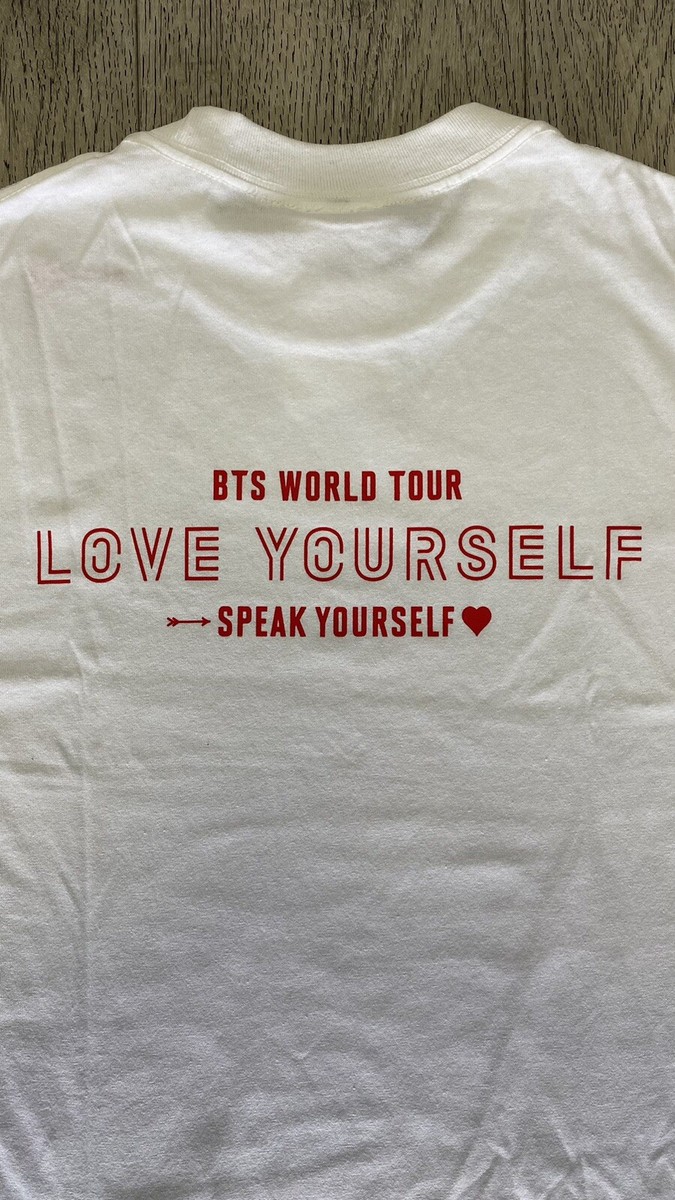 BTS LOVE YOURSELF SPEAK YOURSELF WORLD TOUR MERCH T-SHIRT WHITE