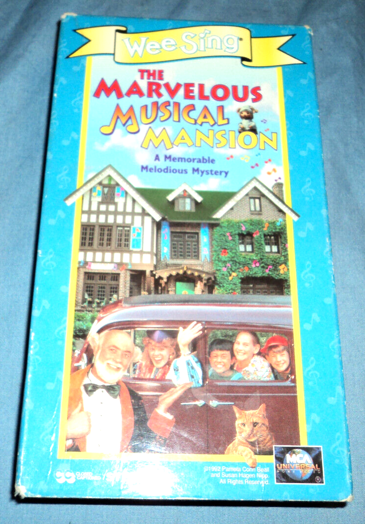 Wee Sing - In The Marvelous Musical Mansion (VHS, 1995) Very Rare