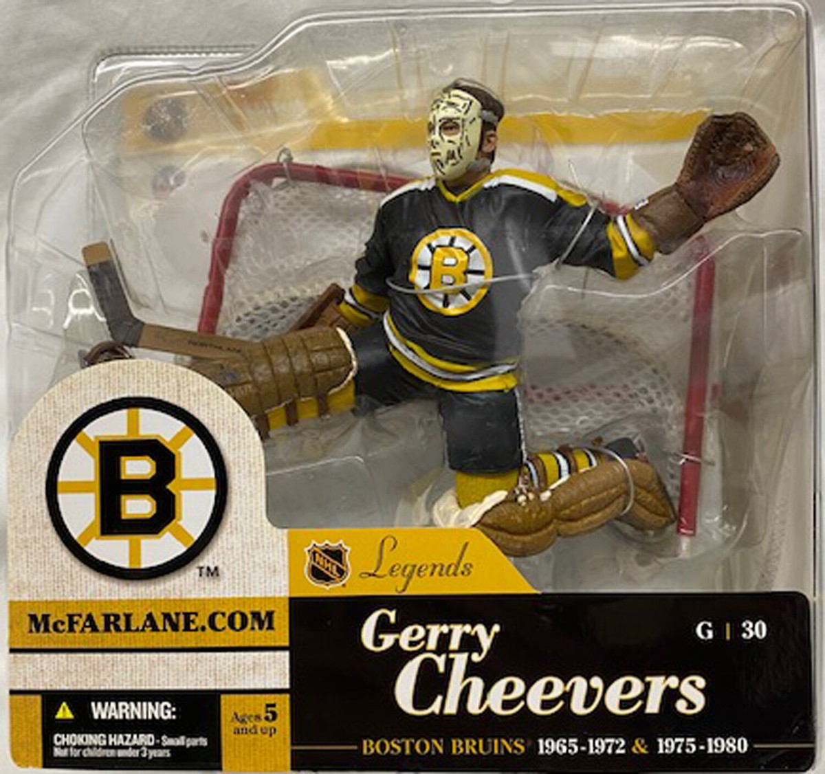 MCFARLANE - NHL - Gerry Cheevers - Bruins - Legends 1 787926714739