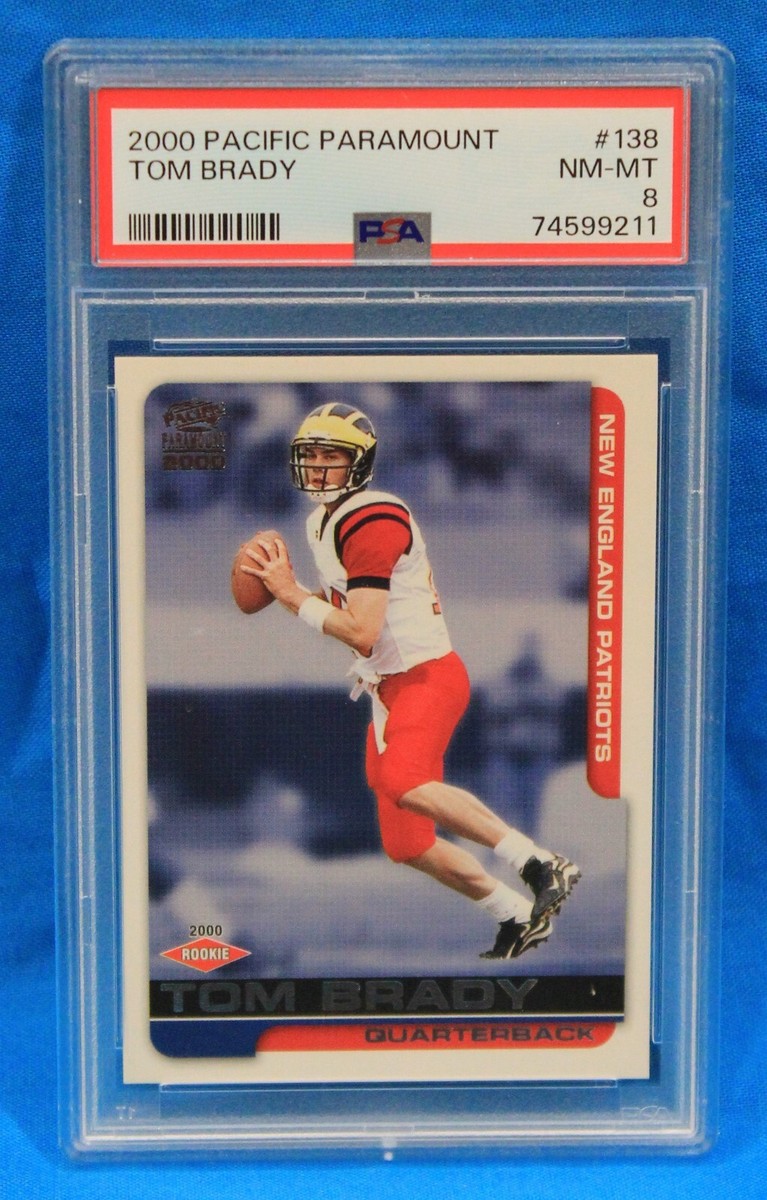 2000 PACIFIC PARAMOUNT # 138 Tom Brady RC PSA 8 NM-MT # 74599211
