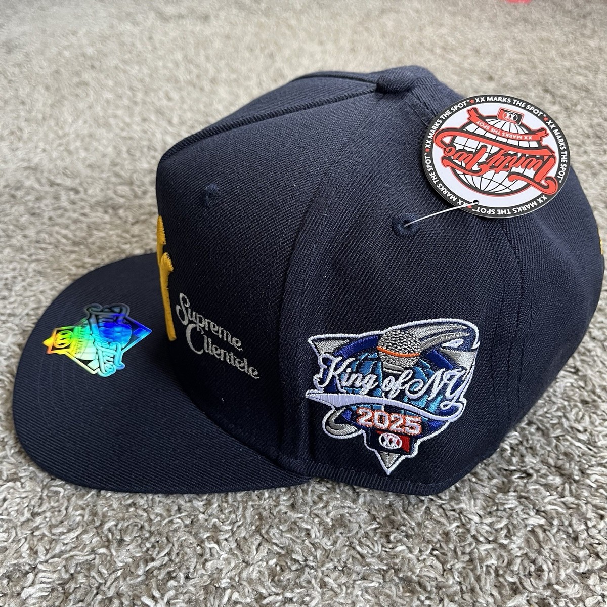 🔴Wu-Tang Hat New York Yankees Supreme Clientele Navy Yellow Twnty