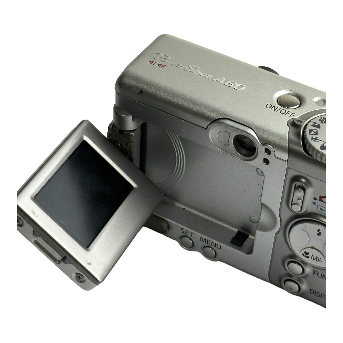 Canon PowerShot A80 Digital Camera 4.0 MP Silver PC1059 As Is