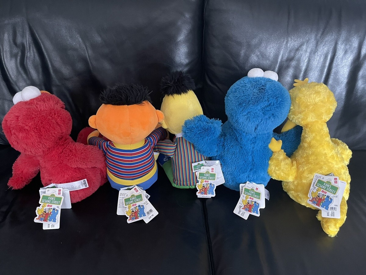 KAWS x UNIQLO Sesame Street Plush Toy Set | eBay