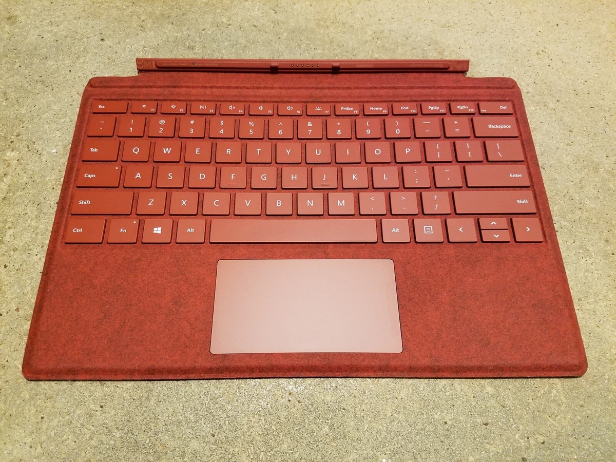 For Surface Pro 3 - Poppy Red -Microsoft Signature Alcantara Type