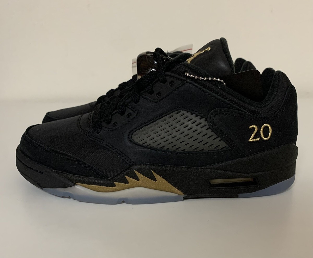 Nike Air Jordan 5 Retro Low Wings Mens Sz 6/ Women's 7.5 Black