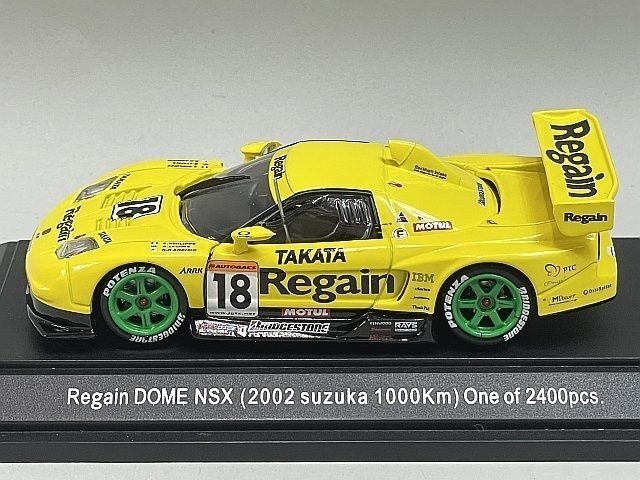 EBBRO 1/43 Regain DOME TAKATA NSX #18 2002 SUZUKA 1000 km 43357