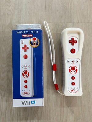 Nintendo Wii - Wii U Remote Plus Controller Toad Kinopio Japanese