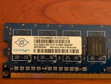Nanya PC2-5300 DDR2-667 Computer Memory DIMM 512 MB Capacity per