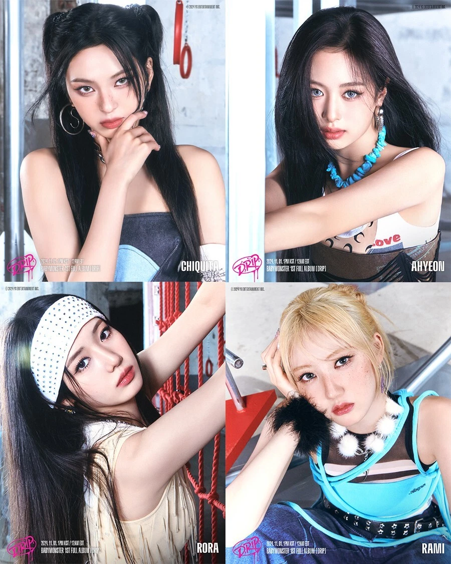 BABYMONSTER DRIP Album YG TAG 7 Ver SET/7 QR Card+7 Photo Book+28