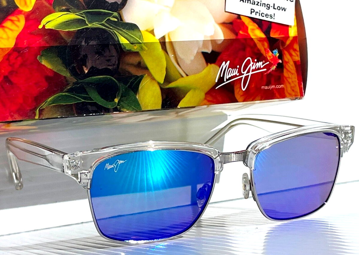 NEW Maui Jim KAWIKA Crystal Clear POLARIZED Hawaii Blue Lens