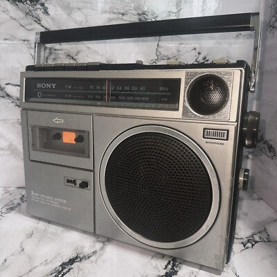 Showa retro SONY CFM-30 radio cassette player 1979 vintage junk