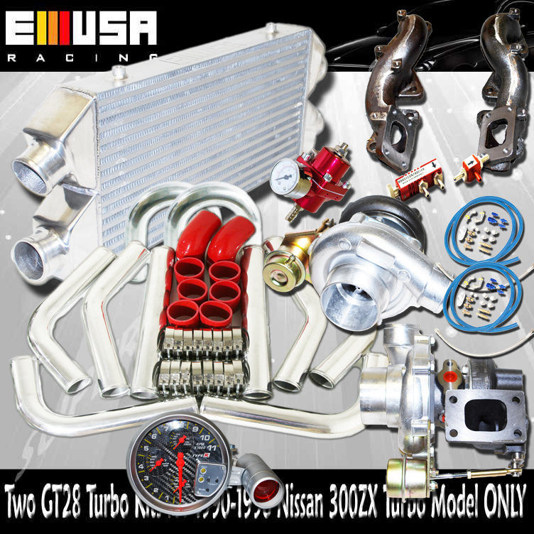 twinGT28 Turbo Kits for Nissan 300ZX VG30DETT Z32 Turbocharged