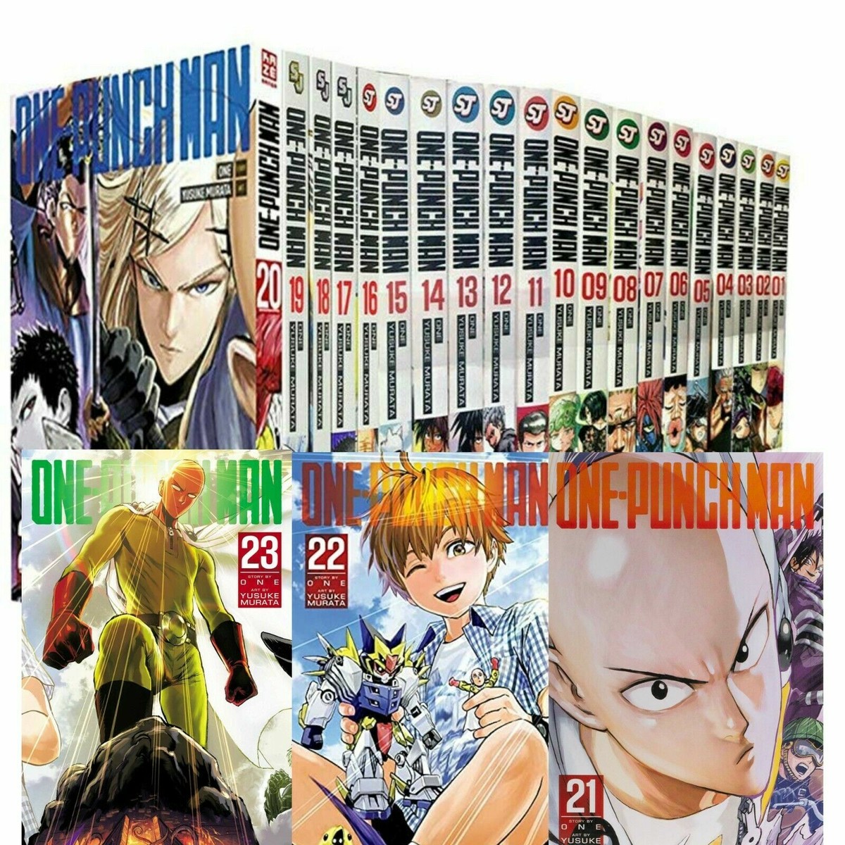 One-Punch Man Volume 1-23 Complete Collection Set Paperback