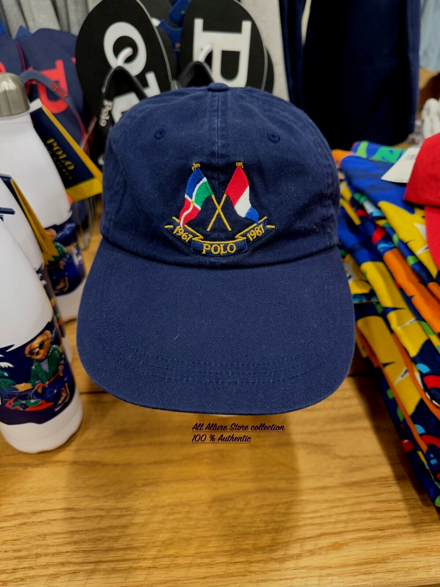 Polo Ralph Lauren Cross Flags 20 Year Anniversary Long Bill Hat