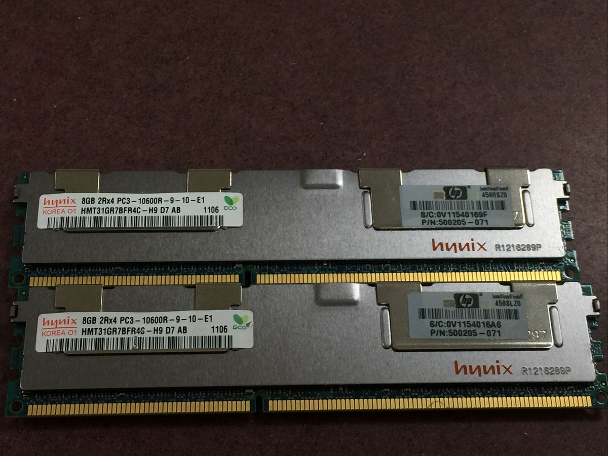 16GB (2x8GB) SK Hynix 8GB 2Rx4 PC3-10600R HEATSINK Server RAM | eBay