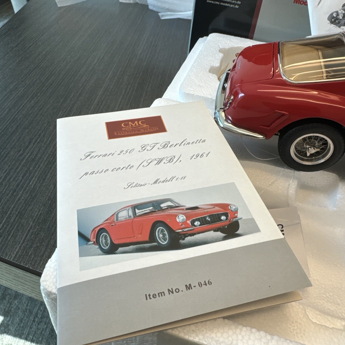 1:18 CMC Ferrari 250 GT Berlinetta SWB 1961 Red M-046 RARE NEW | eBay