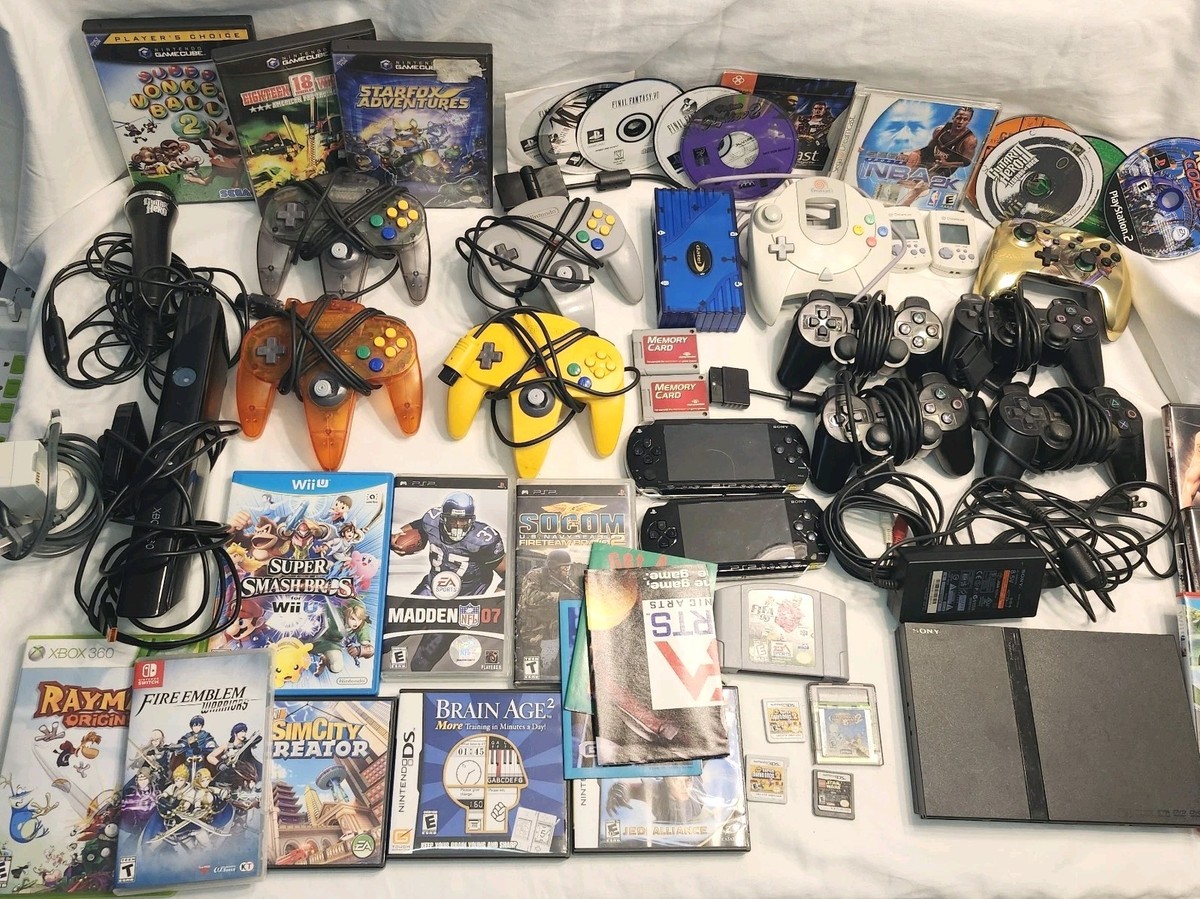 Sony PSP PlayStation 2 Consoles PS2 Games N64 Dreamcast 3ds Mario