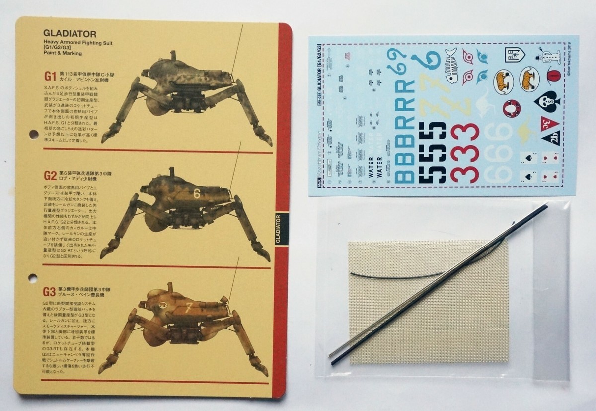 WAVE 1/20 H.A.F.S. Gladiator G1/G2/G3 MK-059 scale model kit | eBay