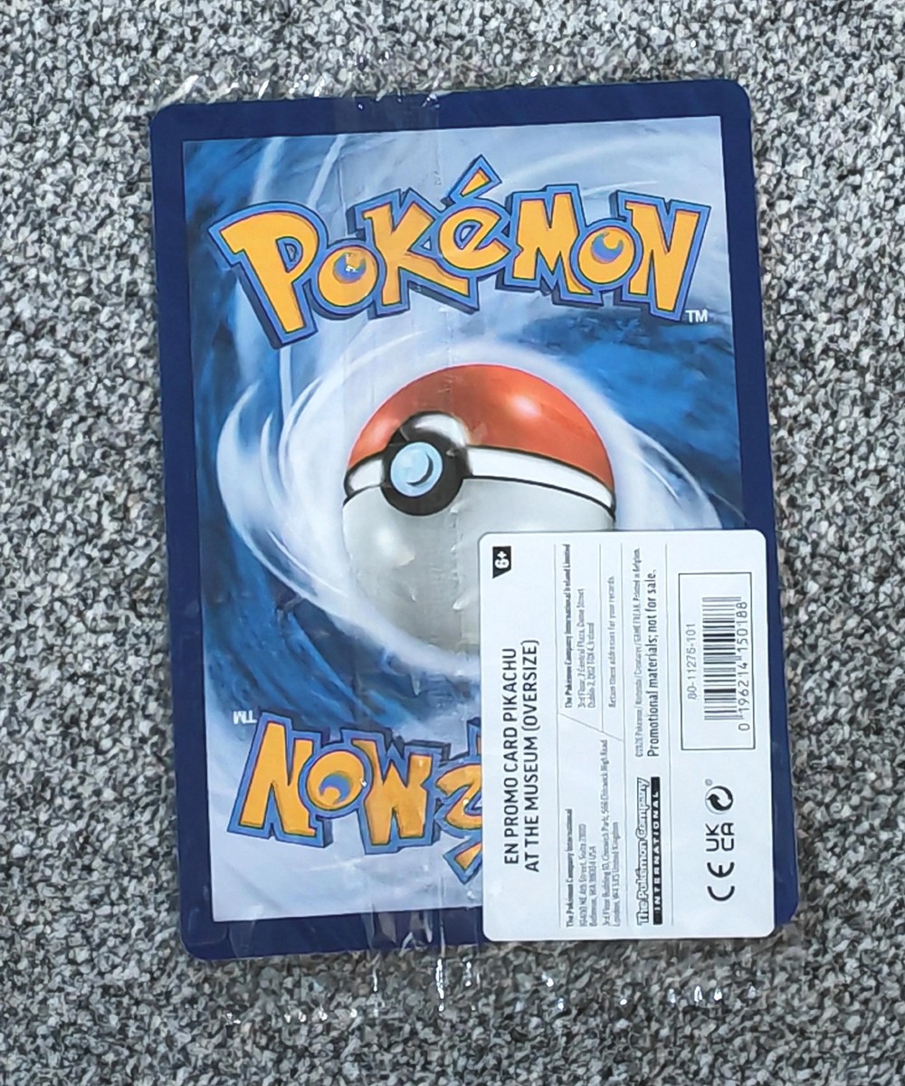 Pikachu at the Museum Jumbo PROMO - near mint - Sealed | eBay