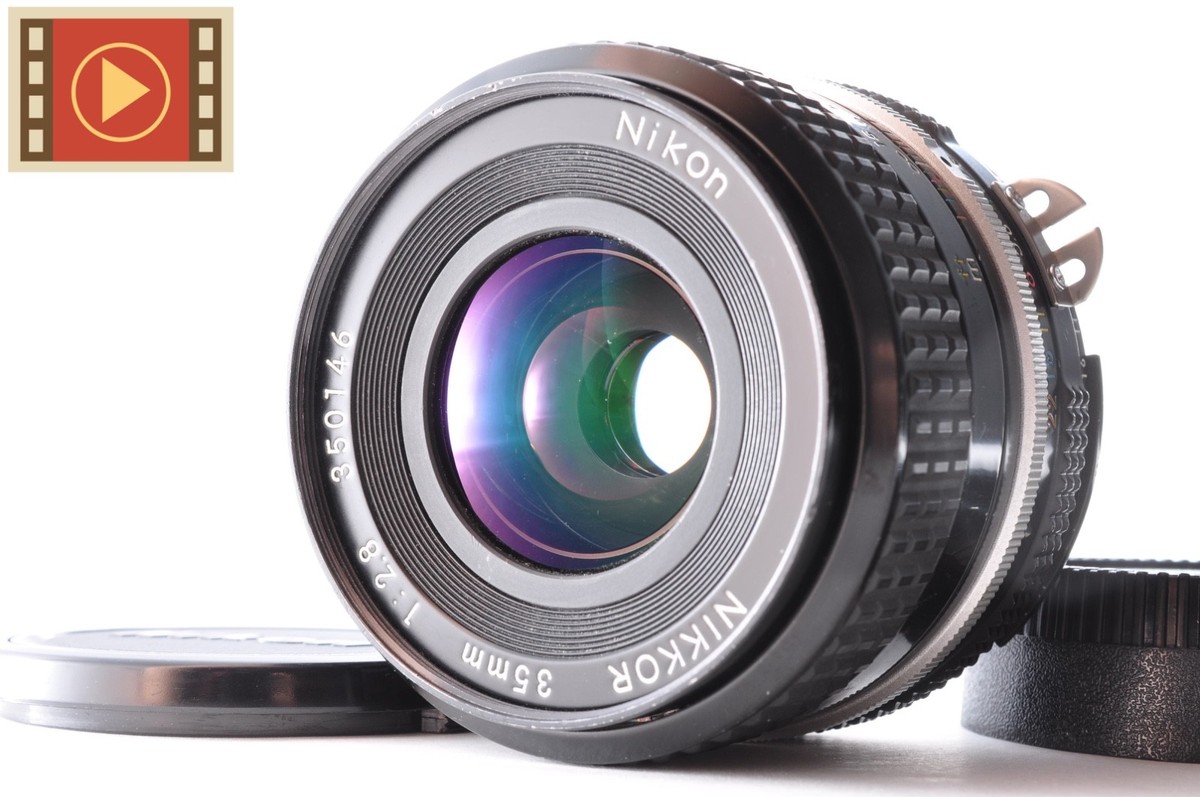 🎦 Nikon Ai Nikkor 35mm F/2.8 MF Wide Angle F Mount Lens #350146
