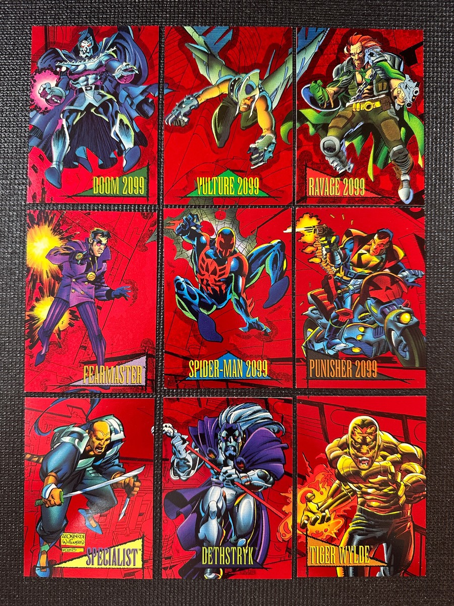 1993 Marvel Universe Series IV - Red Foil Inserts - Complete Set