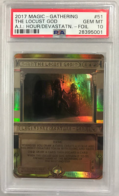 MAGIC THE GATHERING THE LOCUST GOD AMONKHET INVOCATIONS FOIL PSA