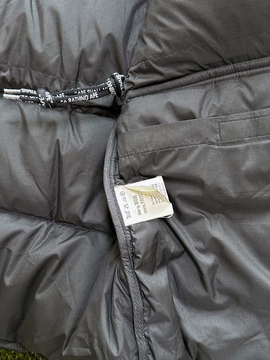 90s A Bathing Ape X Gore DryLoft wool Goose Down Jacket old bape