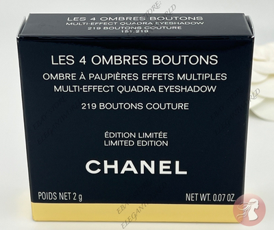 Chanel Les 4 Ombres Boutons Eyeshadow 219 BOUTONS COUTURE Limited